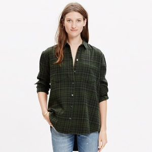 madewell Flannel Boyshirt In Roland Plaid